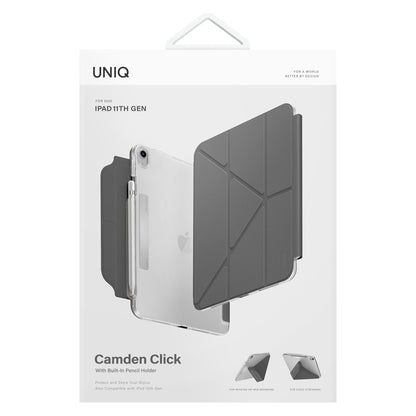 Étui pour Apple iPad (2025), UNIQ, Camden Click, Gris