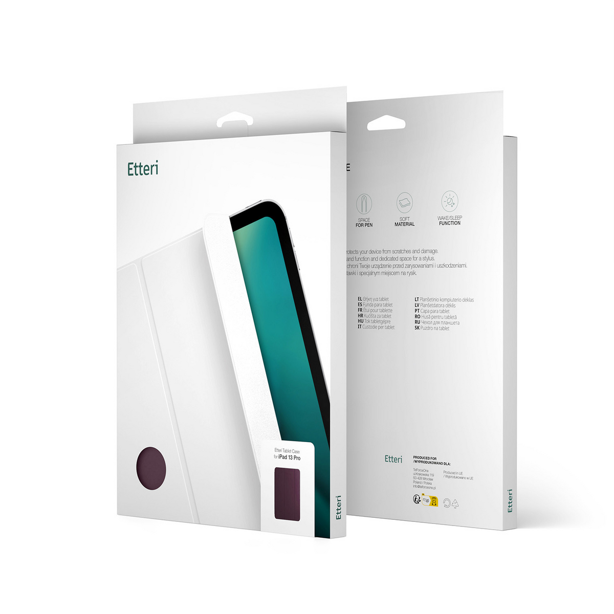 Étui pour Apple iPad (2026) / (2025) / (2022), Etteri, bordeaux