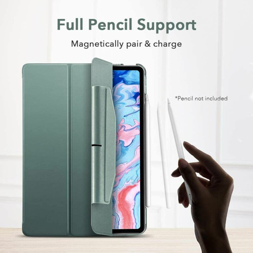 Étui pour Apple iPad Air 11 (2025) / Air 11 (2024) / Air (2022) / Air (2020), ESR, Ascend Trifold, Vert Satiné