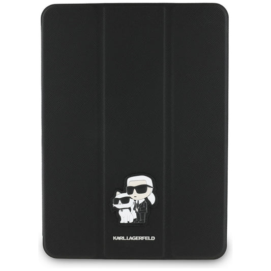 Hoes voor Apple iPad Air 11 (2025) / Air 11 (2024), Karl Lagerfeld, Saffiano Karl & Choupette, Zwart