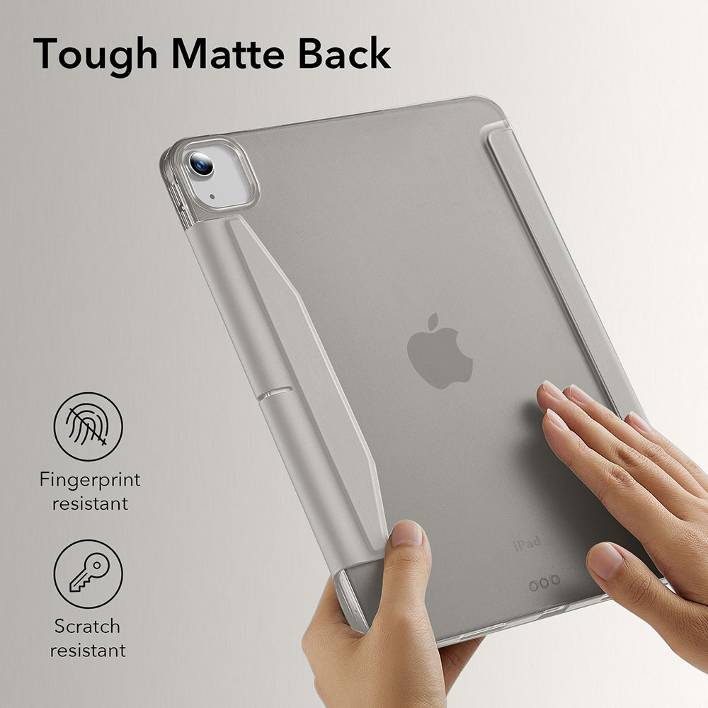 Coque pour Apple iPad Air 13 (2026) / Air 13 (2025) / Air 13 (2024), ESR, Ascend Trifold, Gris Satiné