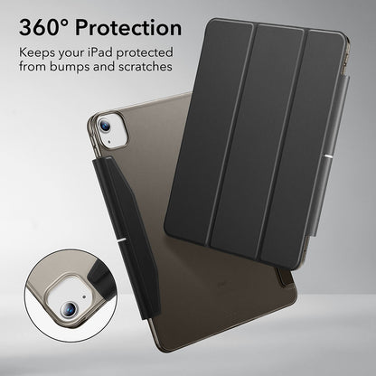 Coque pour Apple iPad Air 13 (2026) / Air 13 (2025) / Air 13 (2024), ESR, Ascend Trifold, Noir Satiné