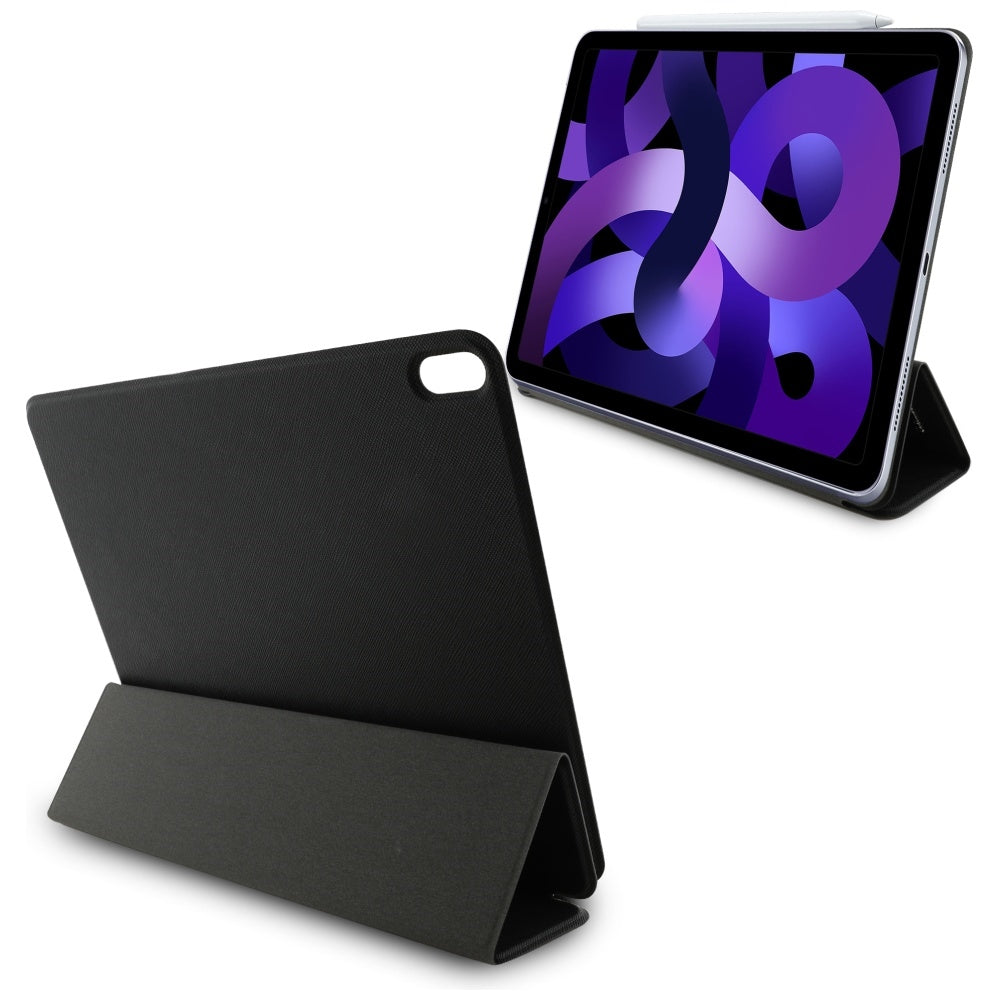 Coque pour Apple iPad Air 13 (2026) / Air 13 (2025) / Air 13 (2024), Karl Lagerfeld, Saffiano Karl & Choupette, Noire