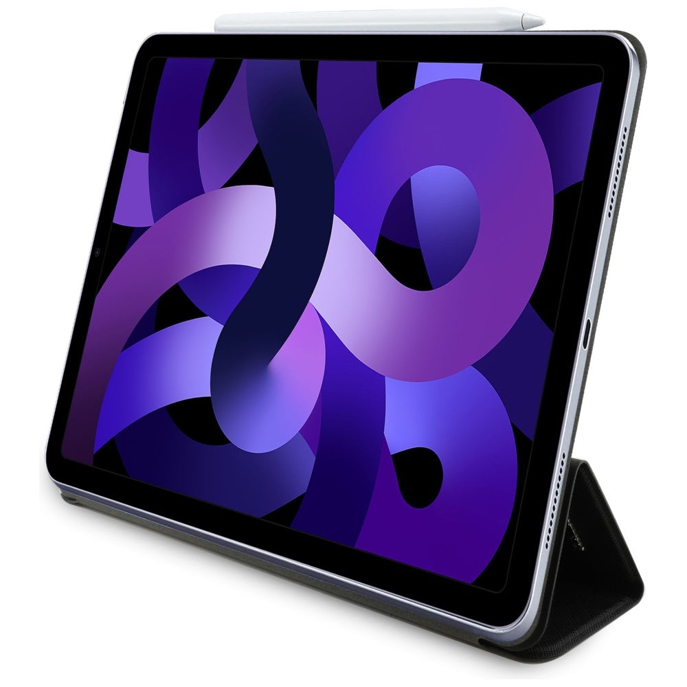 Coque pour Apple iPad Air 13 (2026) / Air 13 (2025) / Air 13 (2024), Karl Lagerfeld, Saffiano Karl & Choupette, Noire