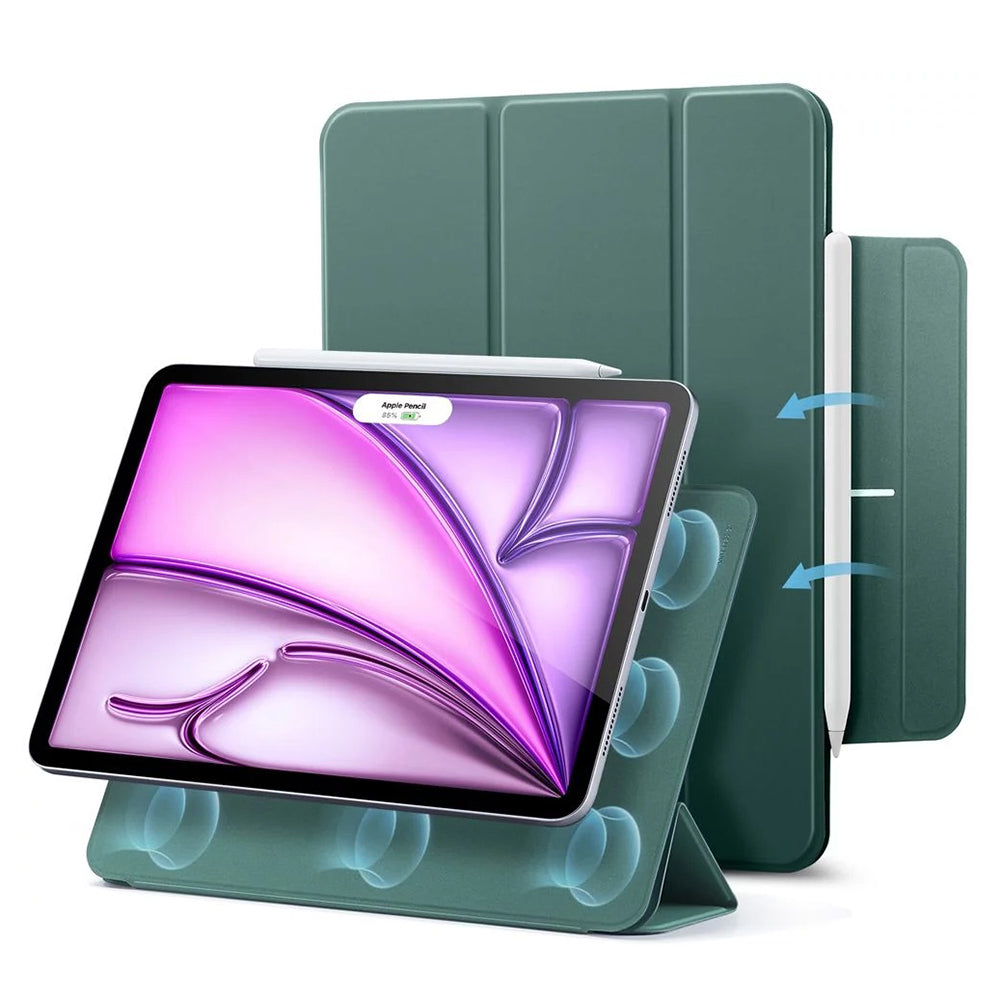 Hülle für Apple iPad Air 13 (2025) / Air 13 (2024) / Pro 12.9 (2022) / Pro 12.9 (2021) / Pro 12.9 (2020), ESR, Rebound, Satin Grün