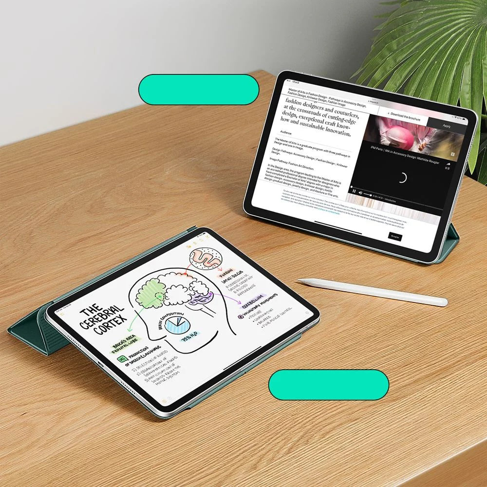 Hülle für Apple iPad Air 13 (2025) / Air 13 (2024) / Pro 12.9 (2022) / Pro 12.9 (2021) / Pro 12.9 (2020), ESR, Rebound, Satin Grün