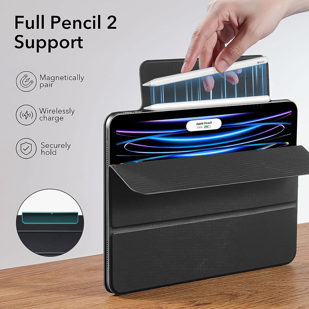 Étui pour Apple iPad Pro 11 (2022) / Pro 11 (2021) / Pro 11 (2020) / Pro 11 (2018), ESR, Rebound, Noir