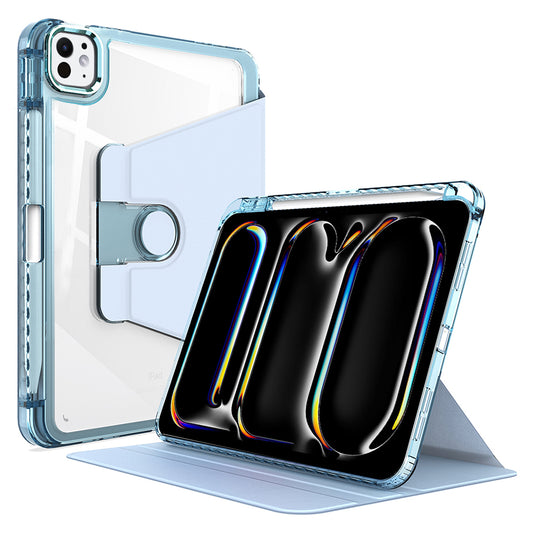 Coque pour Apple iPad Pro 11 (2024), Techsuit, Crystal Vision, Bleu