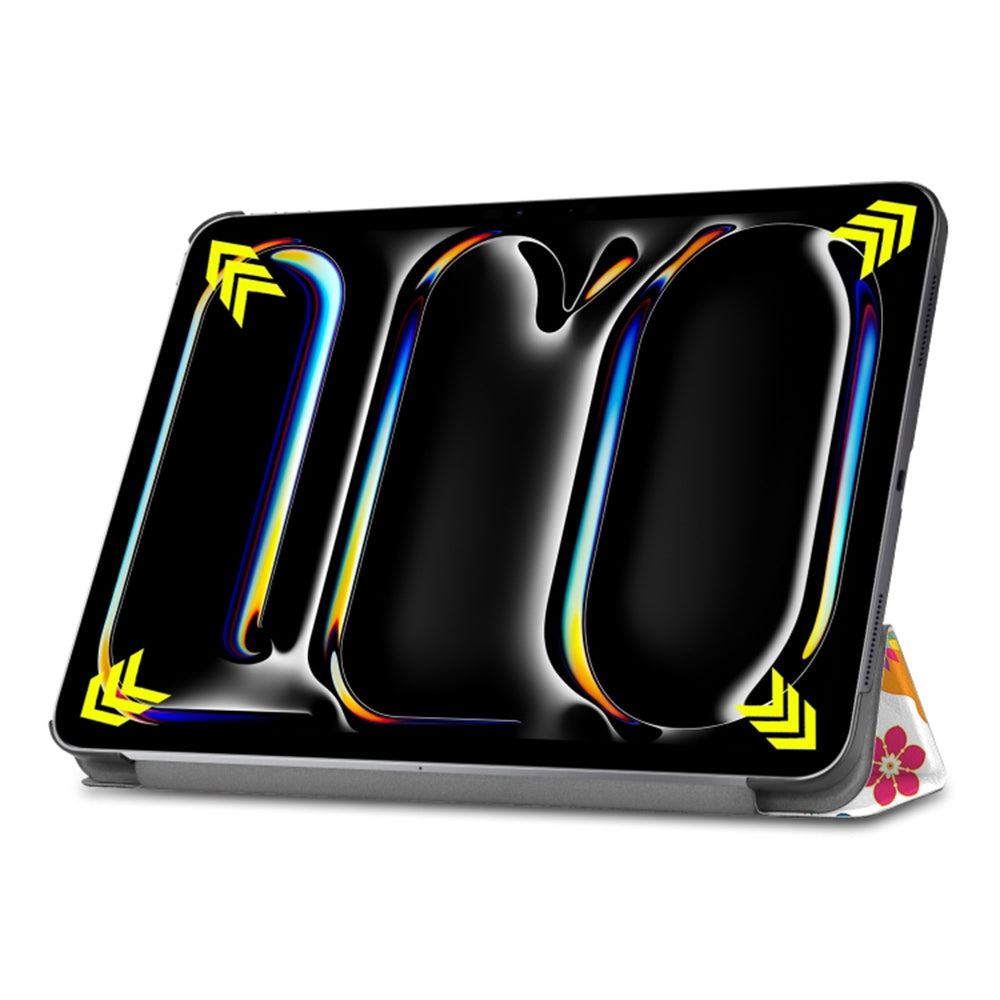 Hülle für Apple iPad Pro 11 (2024), Techsuit, FoldPro Butterfly, Mehrfarbig