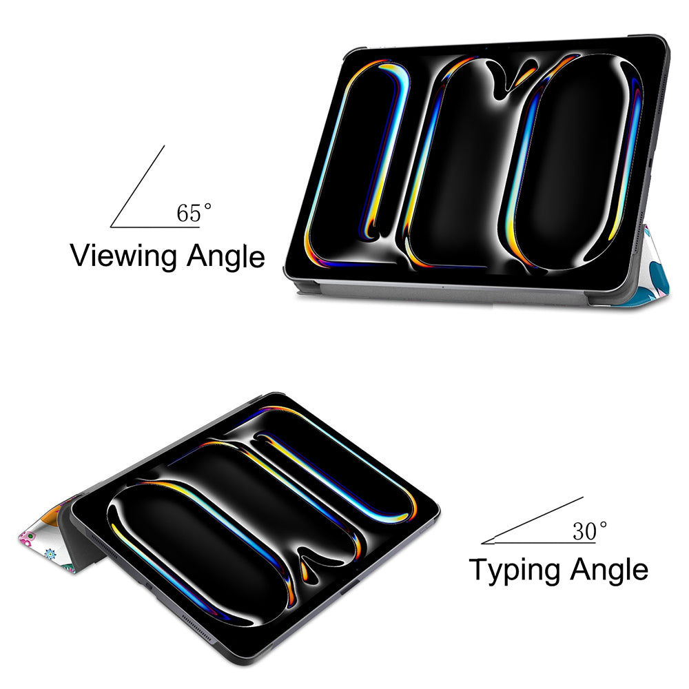 Hülle für Apple iPad Pro 11 (2024), Techsuit, FoldPro Butterfly, Mehrfarbig