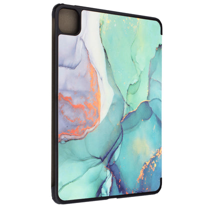 Hülle für Apple iPad Pro 11 (2024), Techsuit, FoldPro Green Time, Mehrfarbig