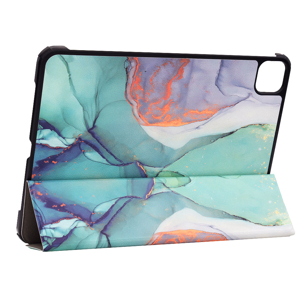 Hülle für Apple iPad Pro 11 (2024), Techsuit, FoldPro Green Time, Mehrfarbig
