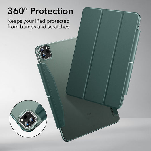 Hülle für Apple iPad Pro 13 (2024), ESR, Ascend Trifold, Satin Grün