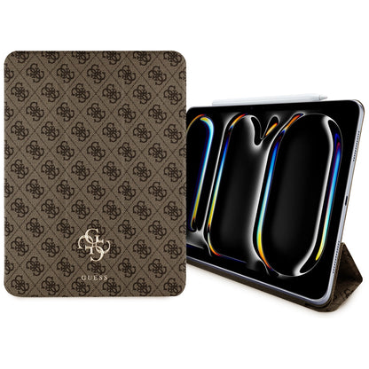 Étui pour Apple iPad Pro 13 (2024), Guess, 4G Grand Logo, Marron
