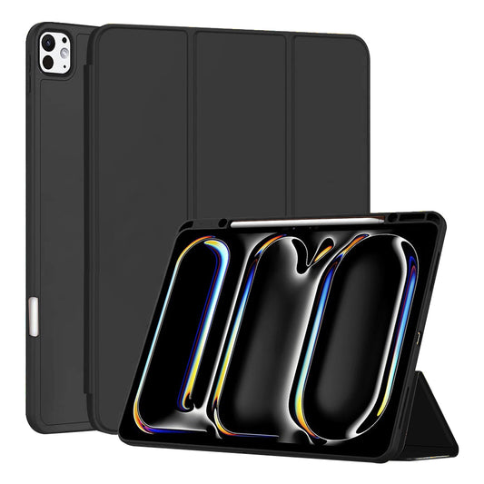 Case for Apple iPad Pro 13 (2024), Techsuit, Flex Trifold, Black