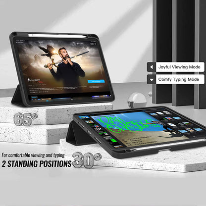 Hoes voor Apple iPad Pro 13 (2024), Techsuit, Flex Trifold, Zwart