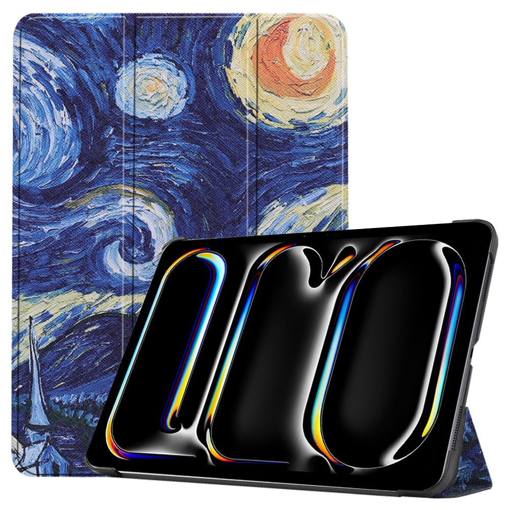 Hülle für Apple iPad Pro 13 (2024), Techsuit, FoldPro Starry Night, Mehrfarbig
