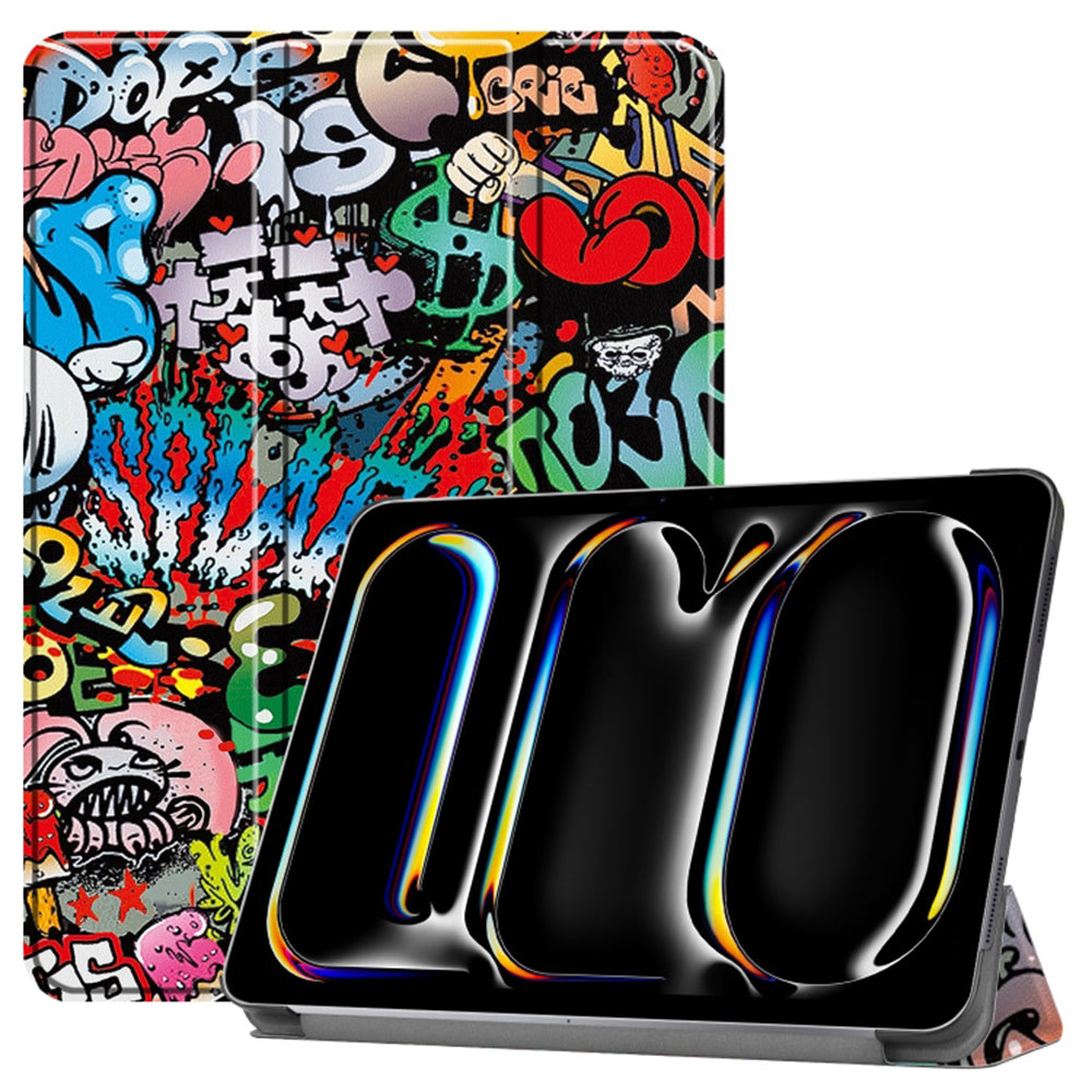 Coque pour Apple iPad Pro 13 (2024), Techsuit, FoldPro Urban Vibe, Multicolore