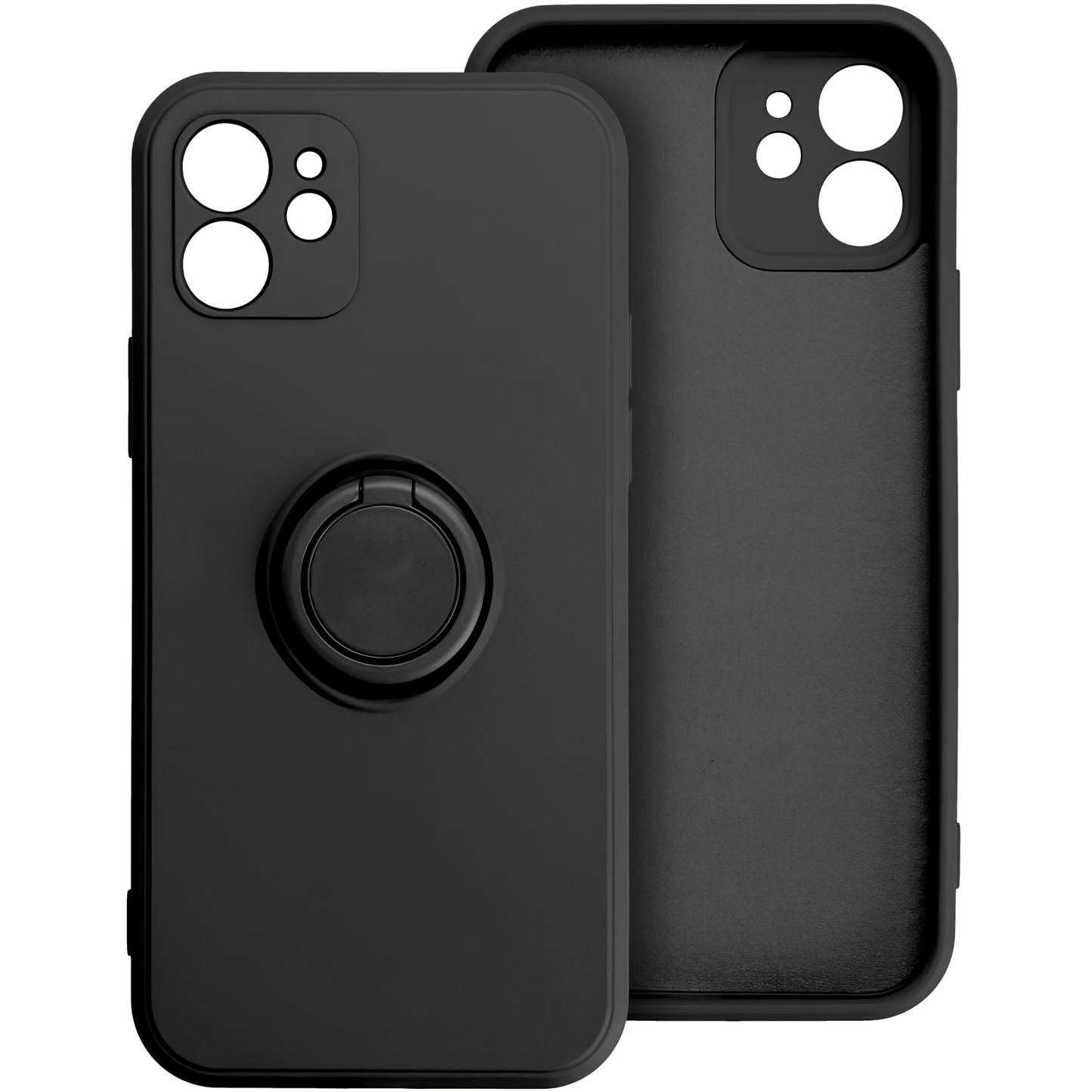 Coque pour Apple iPhone 16 Plus, OEM, Silicone Ring, Noire
