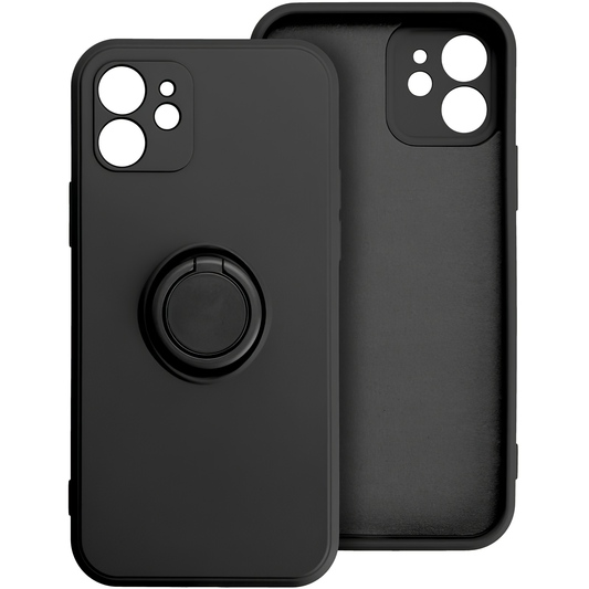 Hülle für Apple iPhone 16 Pro, OEM, Silikonring, Schwarz