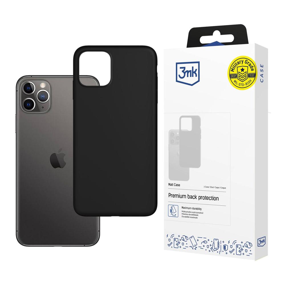 Beschermhoes voor Apple iPhone 11 Pro Max, 3MK, Mat, Zwart