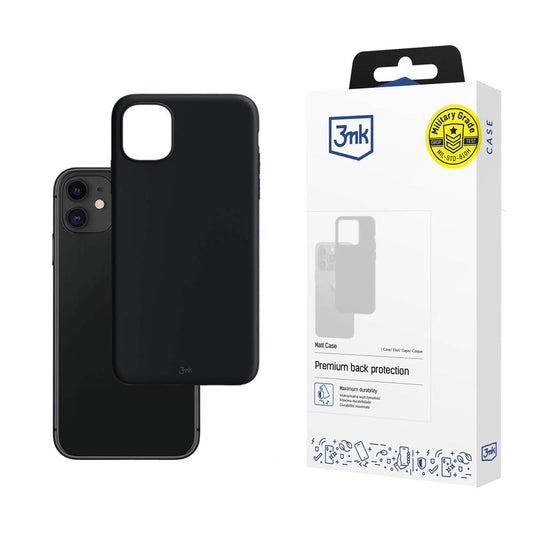 Hoesje voor Apple iPhone 11, 3MK, Mat, Zwart