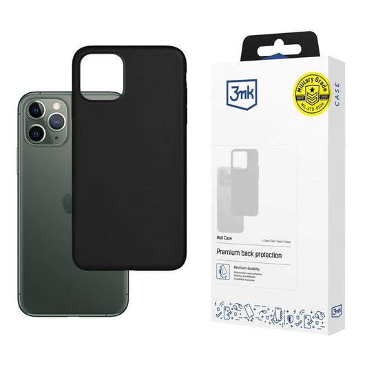 Coque pour Apple iPhone 12 / 12 Pro, 3MK, Mat, Noir