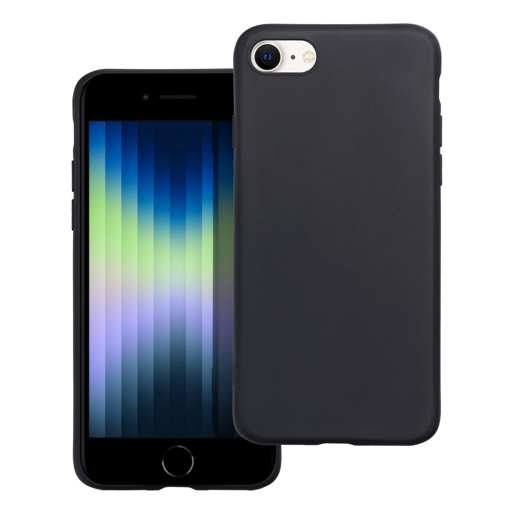 Hoesje voor Apple iPhone SE (2022) / SE (2020) / 8 / 7, OEM, Mat, Zwart
