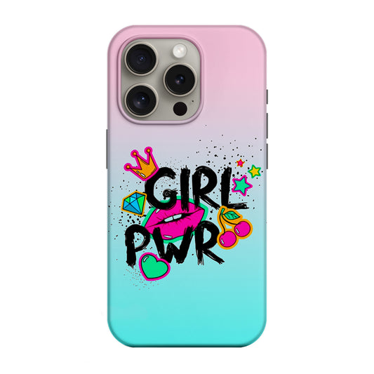 Hoesje voor Apple iPhone 15 Pro Max, Perfect Case, LOVE-Splash Girl Power, Multicolor