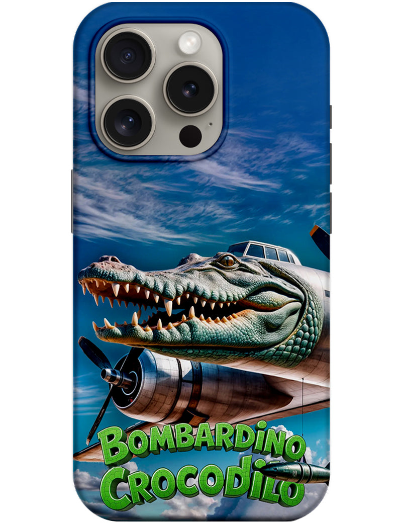 Hoes voor Apple iPhone 12 / 12 Pro, Perfect Case, Italian Brainrot Bombardino Crocodilo, Multicolor