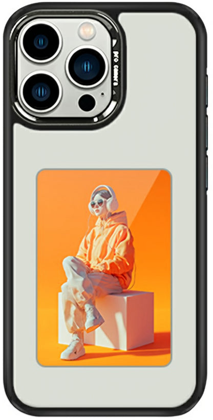 Hülle für Apple iPhone 16 Pro, OEM, Display Customized E-Ink (4 Zoll), Weiß