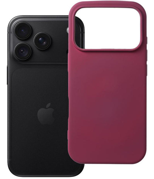 Hoesje voor Apple iPhone 18 Pro Max / 17 Pro Max, OEM, siliconen, bordeauxrood