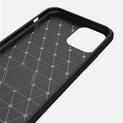 Hoes voor Apple iPhone 11 Pro Max, Techsuit, Carbon, Zwart