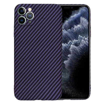Case for Apple iPhone 11 Pro Max, Techsuit, Carbonite FiberShell, Purple