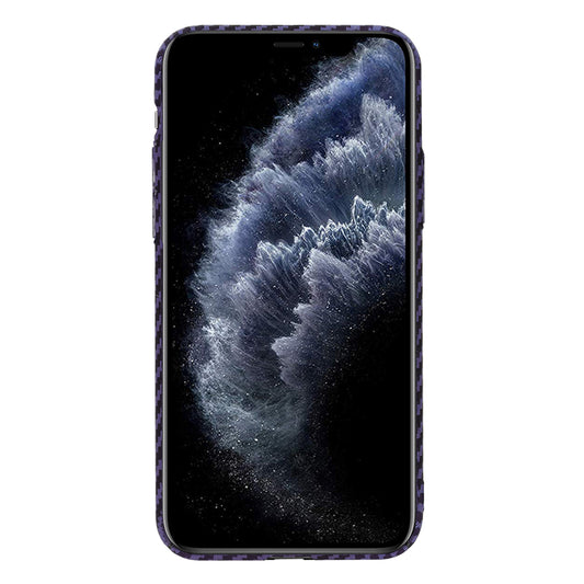 Hoes voor Apple iPhone 11 Pro, Techsuit, Carbonite FiberShell, Paars