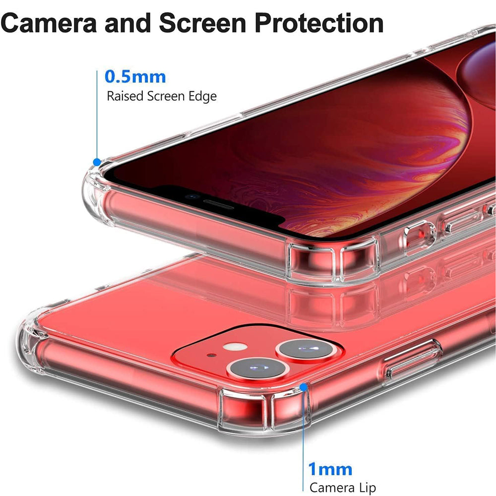 Hülle für Apple iPhone 11, Techsuit, stoßfest klar, transparent