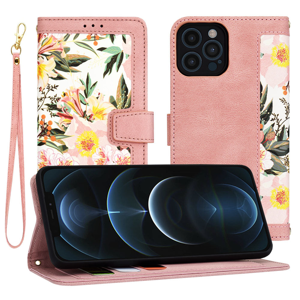 Coque pour Apple iPhone 12 Pro Max, Techsuit, FlipCraft, Rose
