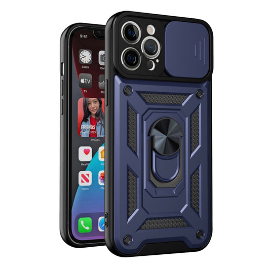 Hoes voor Apple iPhone 12 Pro, Techsuit, CamShield, Blauw