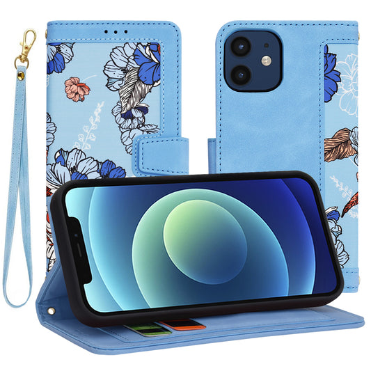 Hoes voor Apple iPhone 12 / 12 Pro, Techsuit, FlipCraft, Blauw