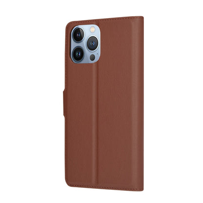 Hülle für Apple iPhone 13 Pro Max, Techsuit, Leder-Folio, Braun