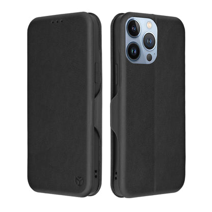 Hoesje voor Apple iPhone 13 Pro Max, Techsuit, Safe Wallet Plus, Zwart
