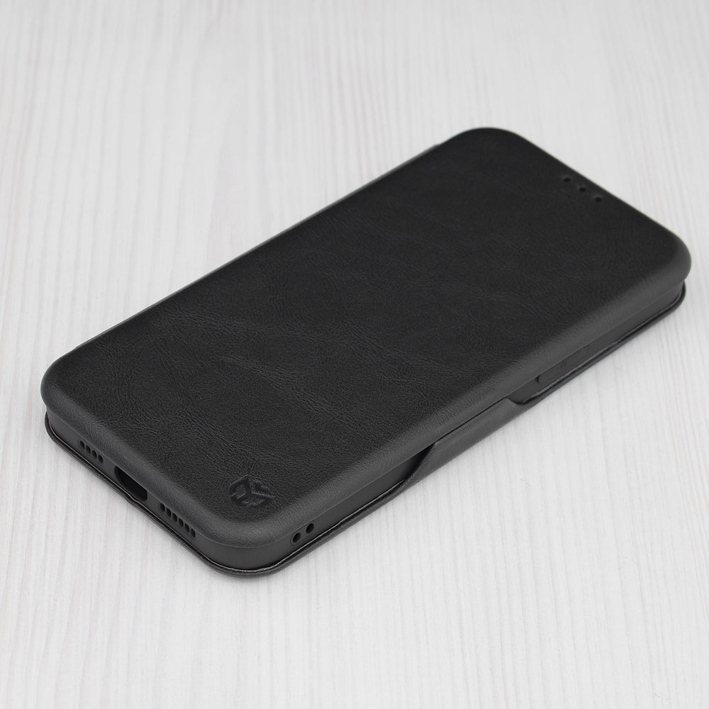 Hoesje voor Apple iPhone 13 Pro Max, Techsuit, Safe Wallet Plus, Zwart