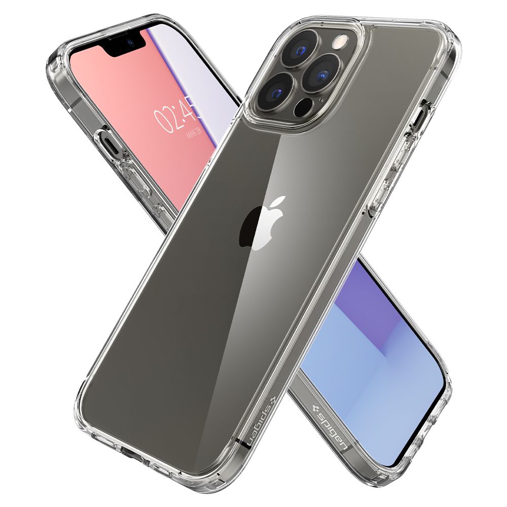 Hoes voor Apple iPhone 13 Pro, Spigen, Ultra Hybrid, Transparant