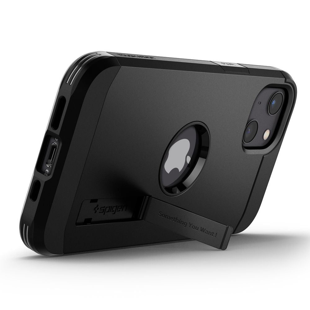 Housse pour Apple iPhone 13, Spigen, Tough Armor, Noire ACS03539