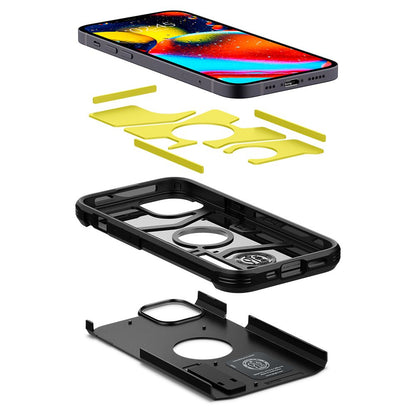 Housse pour Apple iPhone 13, Spigen, Tough Armor, Noire ACS03539