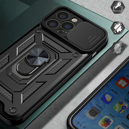 Hülle für Apple iPhone 13, Techsuit, CamShield, Schwarz