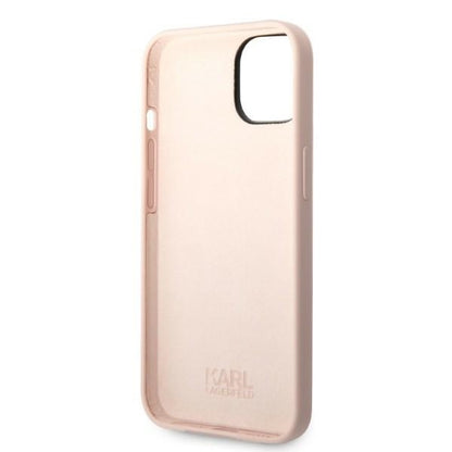 Hoes voor Apple iPhone 14 Plus, Karl Lagerfeld, Silicone Choupette, Roze