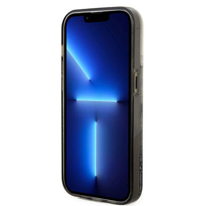 Housse pour Apple iPhone 14 Pro, Karl Lagerfeld, Liquid Glitter Choupette, Transparente