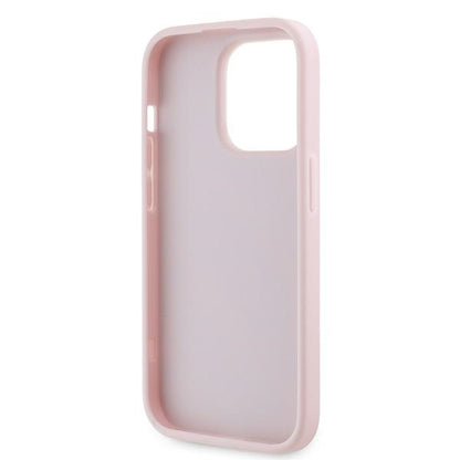 Hoes voor Apple iPhone 14 Pro Max, Karl Lagerfeld, Diagonal Quilted Script, Roze