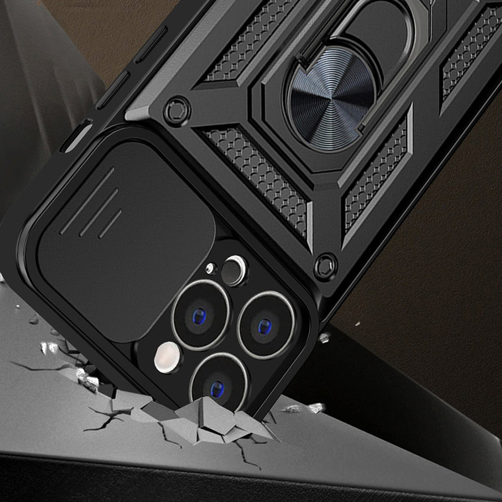 Coque pour Apple iPhone 14 Pro Max, Techsuit, CamShield, Noire